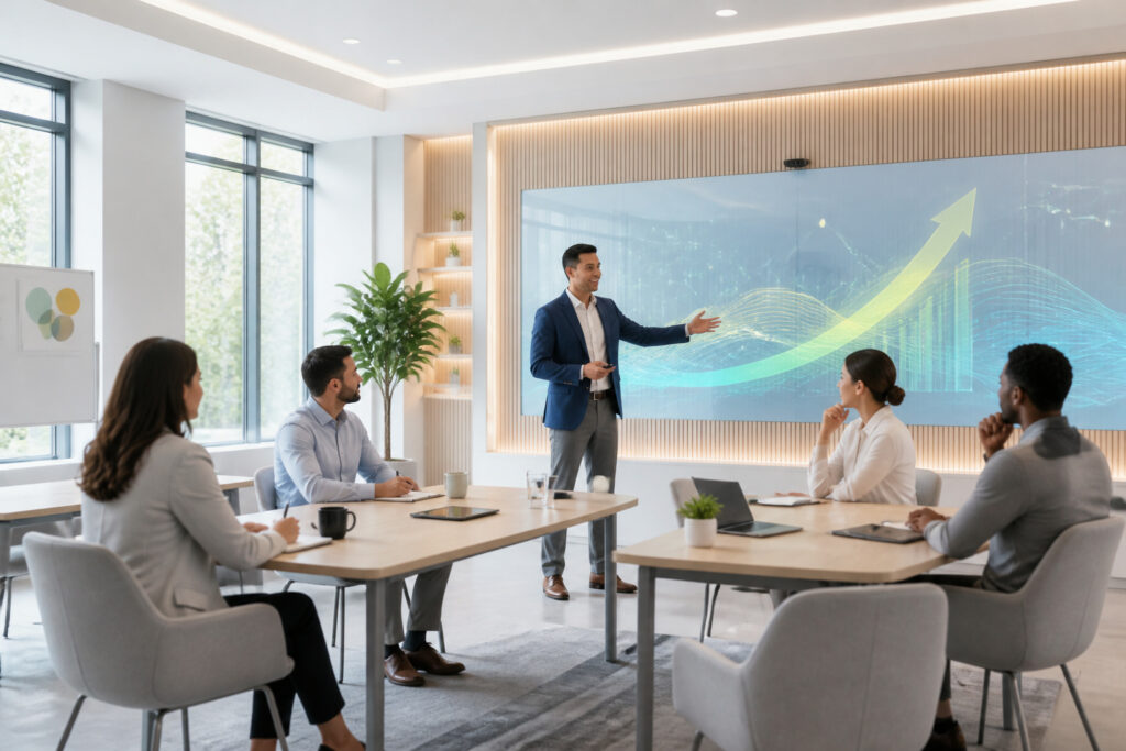 Reunion de formation moderne et collaborative